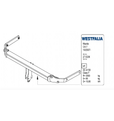 Фаркоп на Mazda CX-7 343066600001