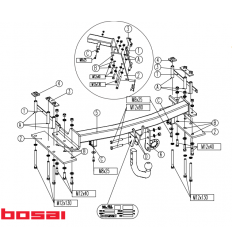 Фаркоп на Ssang Yong Kyron 034-991