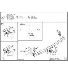 Оцинкованный фаркоп на Kia Ceed H086C