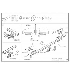 Оцинкованный фаркоп на Hyundai i30 H076A