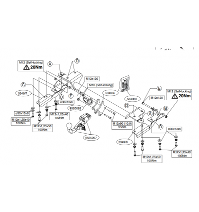 Фаркоп на Suzuki Grand Vitara 534900