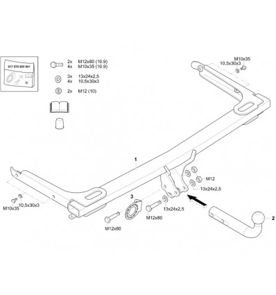 Фаркоп на Skoda Yeti 317125600001