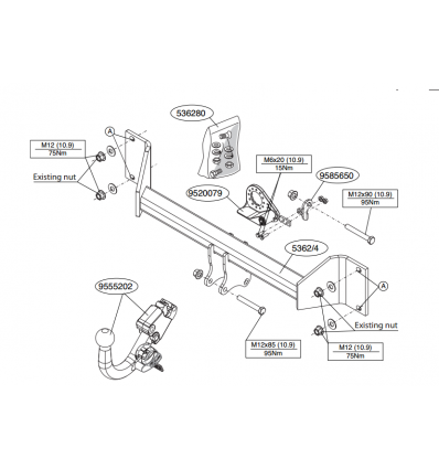 Фаркоп на BMW X 3 536200