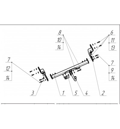 Фаркоп на Kia Ceed 6756A