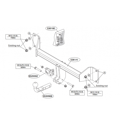 Фаркоп на BMW X 3 536100