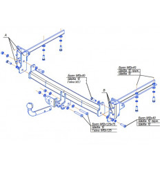 Фаркоп на Subaru Outback 6302A