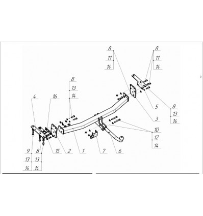 Фаркоп на Nissan X-Trail 4377-A