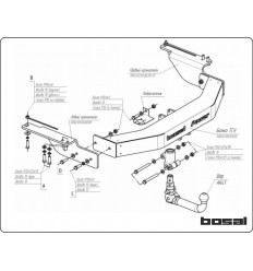 Фаркоп на Toyota Land Cruiser Prado 150 3082AK41