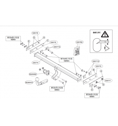 Фаркоп на Volvo S60 535700