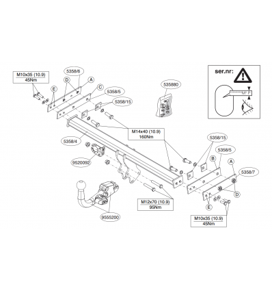 Фаркоп на Volvo S60 535800