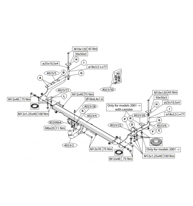 Фаркоп на Subaru Forester 402300