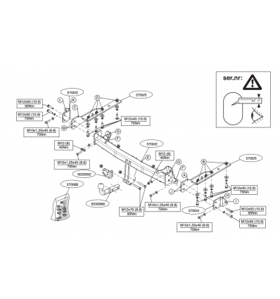 Фаркоп на Subaru Forester 570000