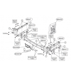 Фаркоп на Subaru Legacy  466400