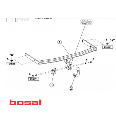 Фаркоп на Skoda Octavia 2 033-491