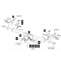 Фаркоп на Toyota Hilux 24.2949.21