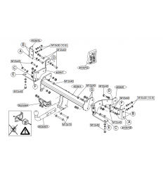 Фаркоп на Opel Antara 463800