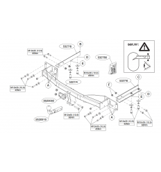 Фаркоп на Opel Meriva 532700