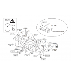 Фаркоп на Opel Movano 532400