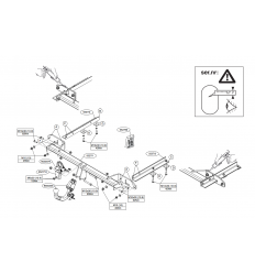 Фаркоп на Opel Zafira C 552700