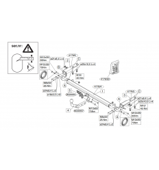 Фаркоп на Peugeot 307 417800