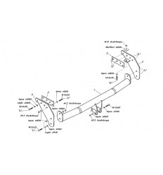 Фаркоп на Mitsubishi L 200 022-461