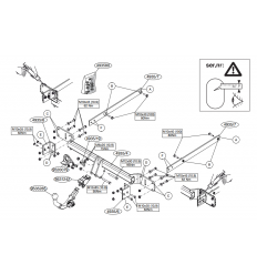 Фаркоп на Mercedes C 493500