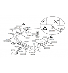 Фаркоп на Mercedes S W220 468900