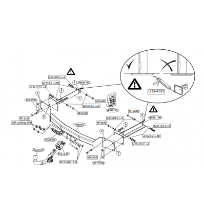 Фаркоп на Mercedes S W220 468900