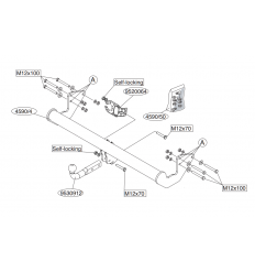 Фаркоп на Mercedes Viano-Vito W639 459000