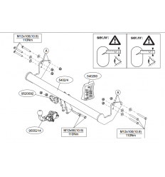 Фаркоп на Mercedes Viano W639 540200