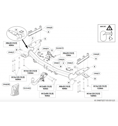 Фаркоп на Land Rover Discovery Sport 596800