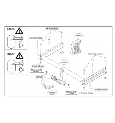 Фаркоп на Audi A4 492500