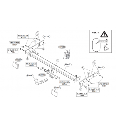 Фаркоп на Audi Q3 551700