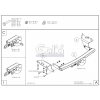 Оцинкованный фаркоп на Toyota Verso T063A