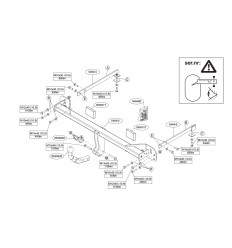 Фаркоп на Chevrolet Aveo 546400