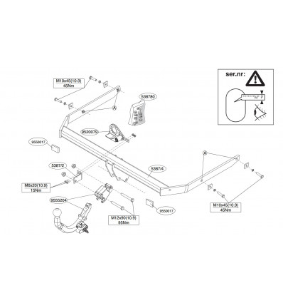 Фаркоп на Ford C-MAX 538700