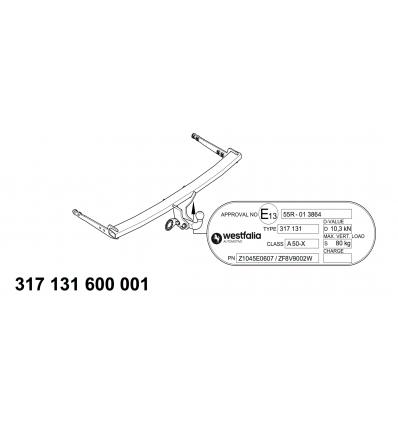 Фаркоп на Skoda Octavia 317131600001