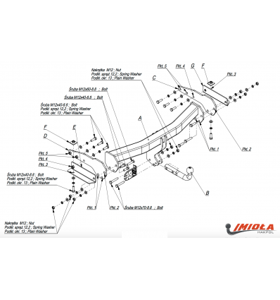 Фаркоп на Jeep Grand Cherokee J/029