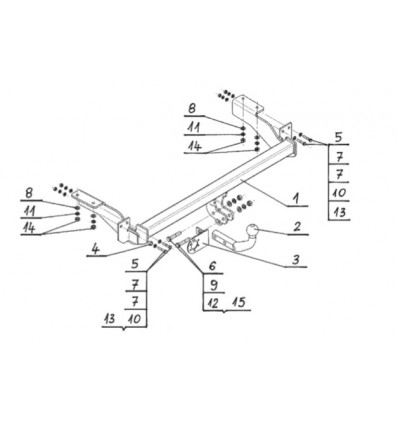 Фаркоп на Citroen C4 C-026