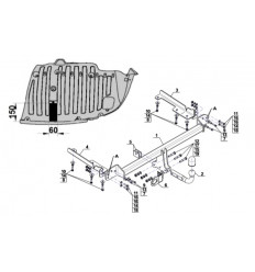 Фаркоп на Honda CR-V H-055