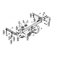 Фаркоп на Honda Accord H-038