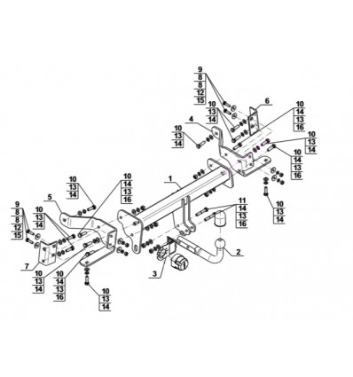 Фаркоп на Opel Antara O-093