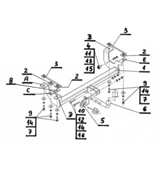 Фаркоп на Suzuki Jimmy S-410