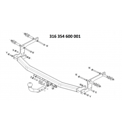 Фаркоп на Renault Captur 316354600001