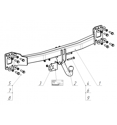 Фаркоп на Audi Q7 2151A