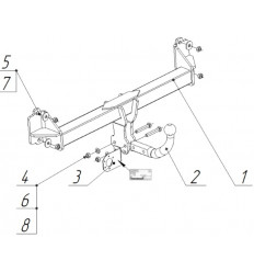 Фаркоп на BMW X3 F25 4754A