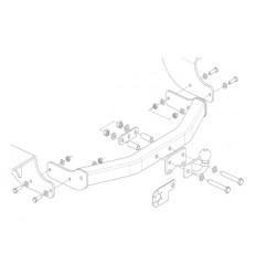 Фаркоп на Geely Emgrand X7 9011F