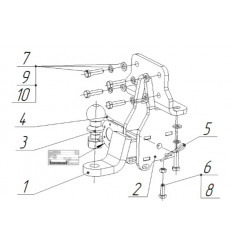 Фаркоп на Lexus GX 460 3011E