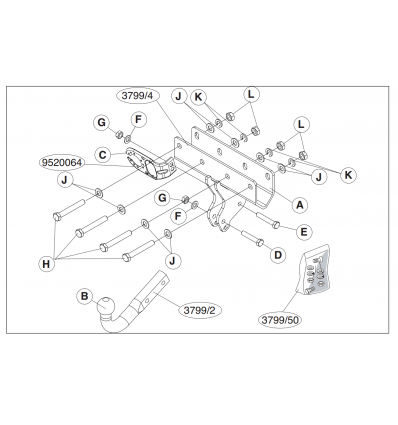 Фаркоп на Jeep Commander 379900