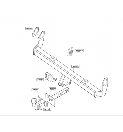 Фаркоп на Land Rover Freelander 382200